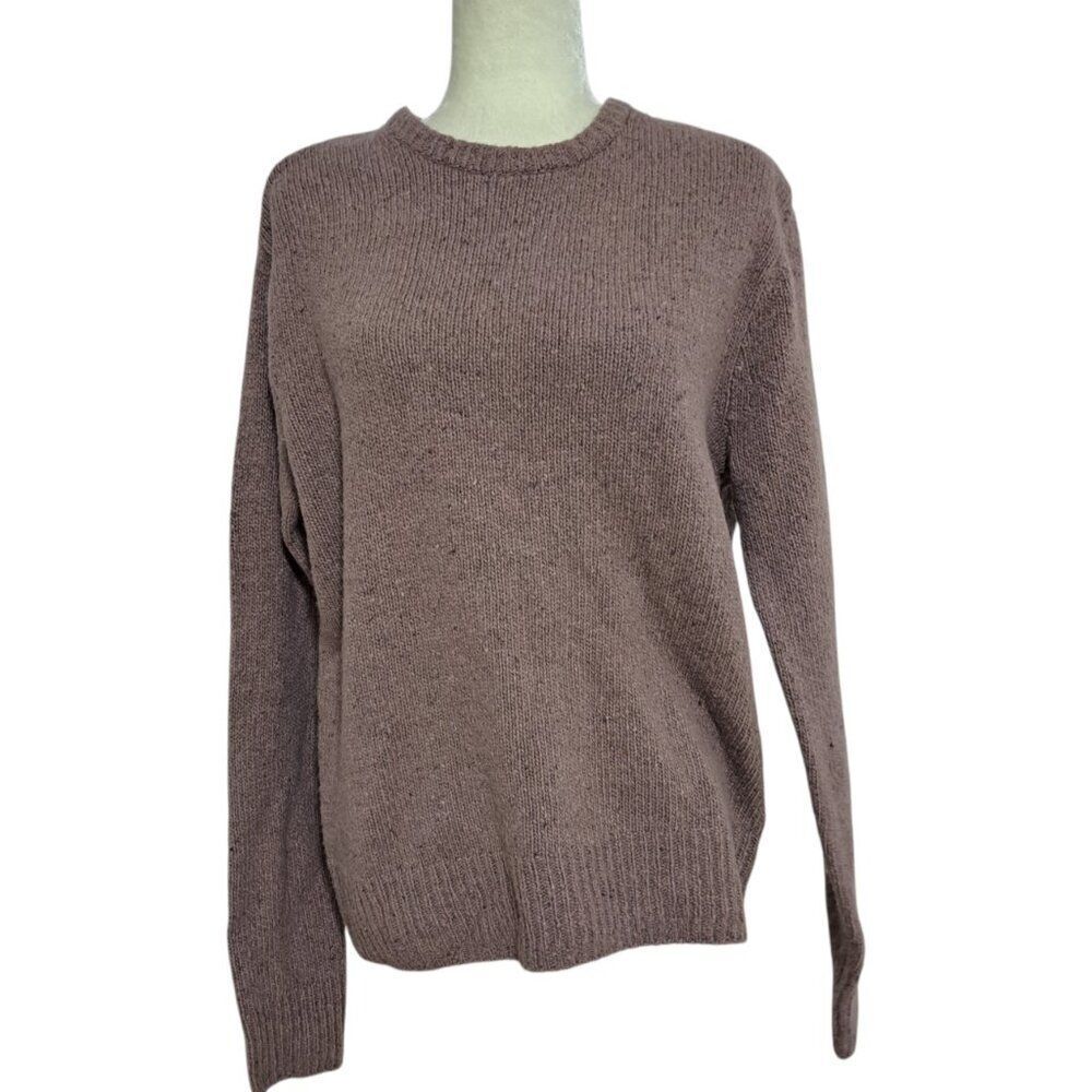 Madewell Women's Mauve Pullover Sweater Long Sleeve Merino Wool Alpaca Blend M